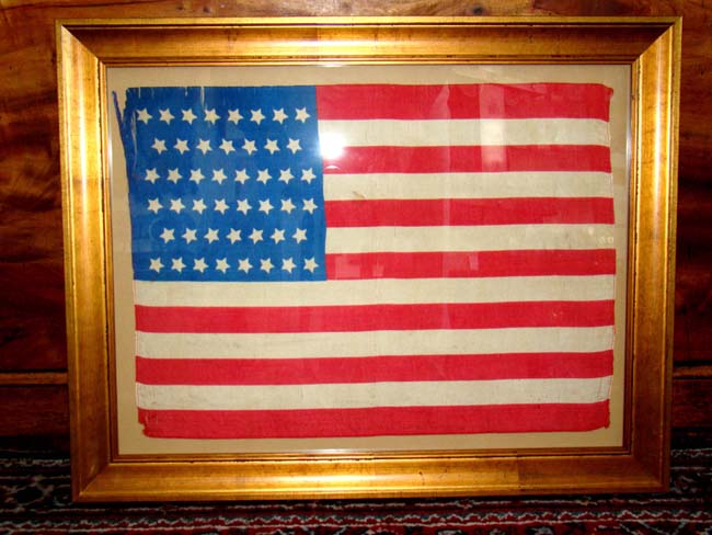 A good 46 star American flag circa 1908-1912